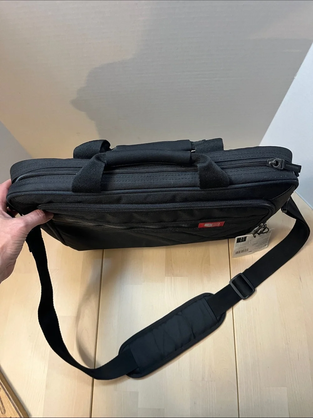 Case Logic Black Laptop & Tablet Commuter Briefcase Messenger Bag